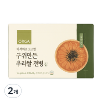 ORGA 구워만든 우리쌀 전병 144g, 2개, 김맛
