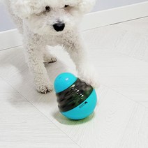 리스펫 댕뚝이 강아지 간식볼 13 x 10 cm, 블루, 1개