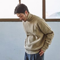 암피스트 남성용 솔리드 피셔맨 스웨터