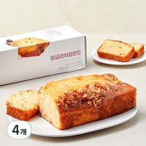 밀크앤허니 잉글리쉬 파운드 케이크, 650g, 4개