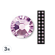 와사비네코 미미츠보 쥬얼리 귀지압패치 M 3.0mm 20p, 라이트아메시스트, 3개