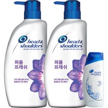 헤드앤숄더 퍼퓸 프레쉬 샴푸 750ml x 2p + 딥클린 샴푸 90ml 세트, 1세트