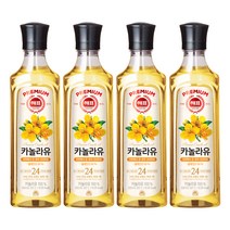 해표 카놀라유, 500ml, 4개