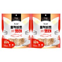 더캣 고양이 캣스토랑 칭찬놀이 생선간식 월척비트, 300g, 2개, 명태맛