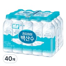 백산수 무라벨 생수, 330ml, 40개