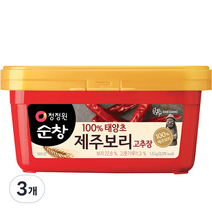 대상 청정원 순창 제주보리 고추장, 1.5kg, 3개