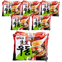 농심 생생우동 봉지, 253g, 24개