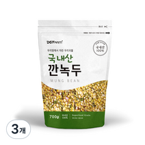 건강한밥상 국산 깐녹두, 700g, 3개