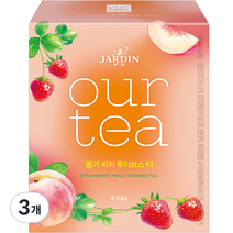 아워티 쟈뎅 딸기 피치 루이보스 티, 18.7g, 4개입, 3개