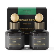 아이엠듀 퍼퓸 차량용 방향제 디퓨저 80mL 2개 + 우드볼스틱 2개, 포레스트, 1세트