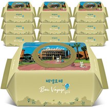 페넬로페 본보야지 콜로세움 저자극 아기물티슈 캡형 80gsm, 70매, 10개