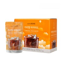 카페베네 커피 파우치 카라멜마끼아또, 190ml, 10개