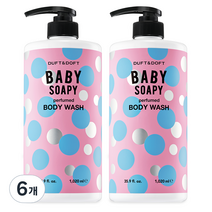 더프트앤도프트 베이비소피 퍼퓸드 바디워시, 1020ml, 6개