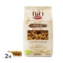 그라노로 유기농 통밀 푸실리 파스타, 500g, 2개