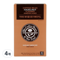 커피빈 헤이즐넛향 아메리카노 커피믹스, 15g, 10개입, 4개