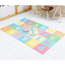 비앤씨 EVA 유아 퍼즐매트 30*30*1.2cm, 영어, 10개