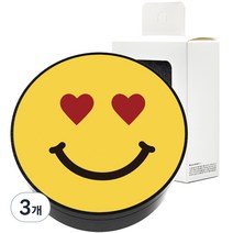 벨르아망 하트뿅 스마일 차량용 방향제, 3개, 하트뿅 미드섬머나잇