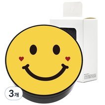 벨르아망 볼터치 스마일 차량용 방향제, 3개, 볼터치 블랙체리