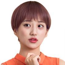 론 통가발 135g + 가발망, 블랙핑크, 1개