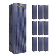 골드패턴 쇼핑백 10p, 네이비