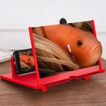 접이식 스마트폰 확대 스크린 30.5cm, 02 빨간색 일반형, 1개