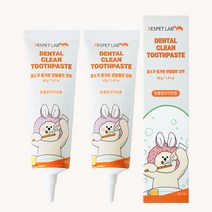 리스펫랩 강아지 고양이 덴탈 클린 효소치약, 40g, 2개