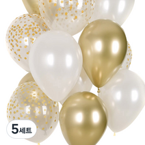 조이파티 천장 풍선 세트 리플렉스앤 골든컨페티 혼합, 5세트, 랜덤발송(고무풍선)
