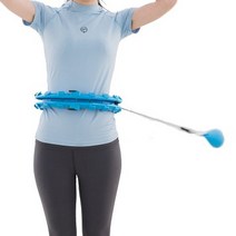 뱃살타파 돌리고 고급형 훌라후프, 블루