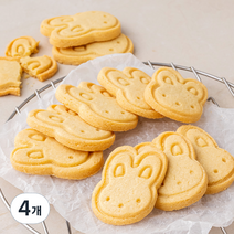브로드카세 아몬드 토끼 쿠키, 4개, 180g
