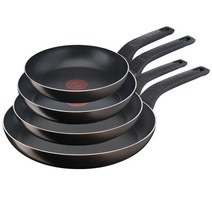 테팔 티타늄 액티쿡 프라이팬 4종세트, 블랙커피, 프라이팬 20cm + 24cm + 26cm +30cm
