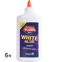 보아스린 글루 슬라임 470ml WG500, 화이트, 6개