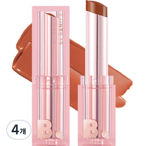 바닐라코 글로우 베일 립스틱, BE01 코지 베이지, 4.3g, 4개
