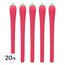 핑크풋 2000 딸기 볼펜 0.7mm, 핑크, 20개