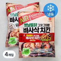 마니커에프앤지 바사삭치킨 한마리 12조각 (냉동), 500g, 4개입