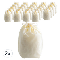 부직포 복주머니 더스트백 20 x 27 cm 25p, 아이보리, 2개