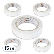 엠파이어 산업용 양면테이프 24mm x 20m, 화이트, 15개입