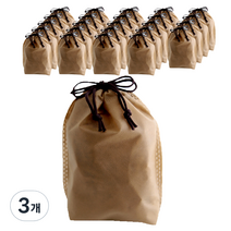 부직포 복주머니 더스트백 30 x 39 cm 25p, 카라멜, 3개