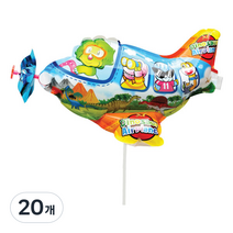 컬러룬 공룡 바람개비 풍선, 혼합색상, 20개