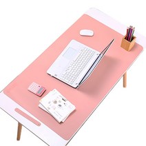 아리코 와이드 가죽 논슬립 데스크패드, 핑크