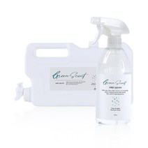 초록향기 살균 소독수 500ml 스프레이 + 4L 리필 세트, 1세트