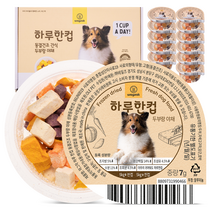 와그작 반려동물 하루한컵 동결건조 간식 7g x 12p, 두부 + 야채 혼합맛, 1개