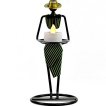 JNJ 웨이터 캔들 홀더, 양손그린