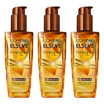 로레알파리 엑스트라 오디네리 헤어 오일 엑스트라 리치 브라운, 100ml, 3개