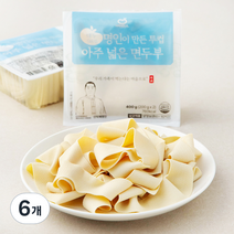 한둘 명인이 만든 투컵 아주 넓은 면두부, 6개, 200g