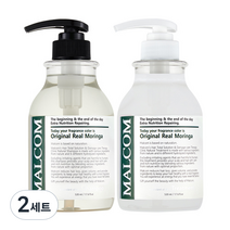 말콤 오리지널 리얼 모링가 샴푸 520ml + 트리트먼트 520ml 세트, 2세트