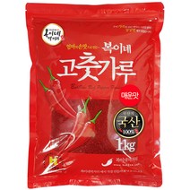 복이네먹거리 국산 햇고추가루 매운맛(청양20%) 김치/김장용, 1kg, 1개