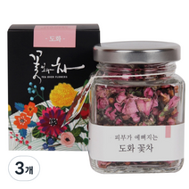 꽃보다차 듬직한 도화 꽃차, 3g, 1개, 3개
