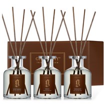 지오바니 디퓨저 트리플 에디션 3p 세트, 시크릿가든, 미모사, 샌들우드, 3개