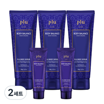 플루 바디 밸런스 스크럽 플로랄향 180g x 3p + 50g x 2p, 2세트