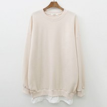 후니네 박스레이어드 임산부 맨투맨 티셔츠